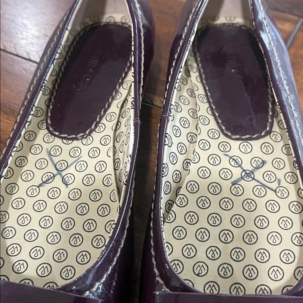 Martin + Osa purple plum patent leather ballet flats size 6